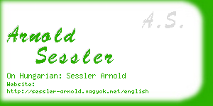 arnold sessler business card